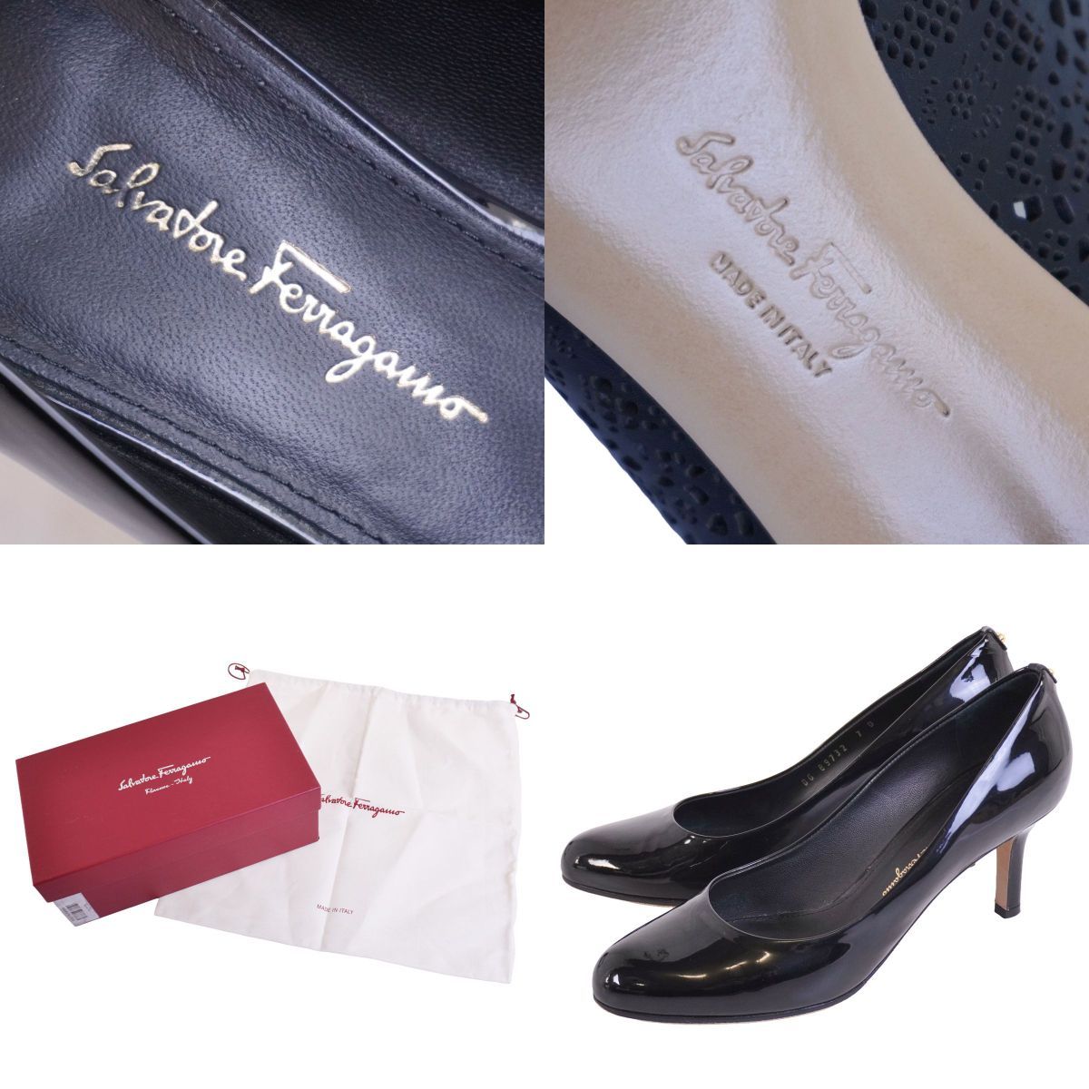 美品 サルヴァトーレ フェラガモ Salvatore Ferragamo パンプ - メルカリ