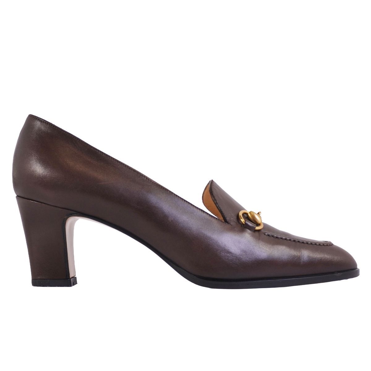 グッチ GUCCI パンプス ホースビット レザー ヒール シューズ 靴 美品 グッチ GUCCI パンプス ホースビット レザー 本革 ヒール