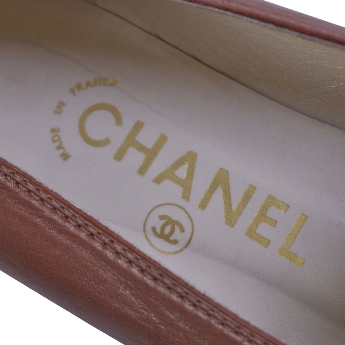 美品 Vintage シャネル CHANEL ローファー モカシン レザー 本革