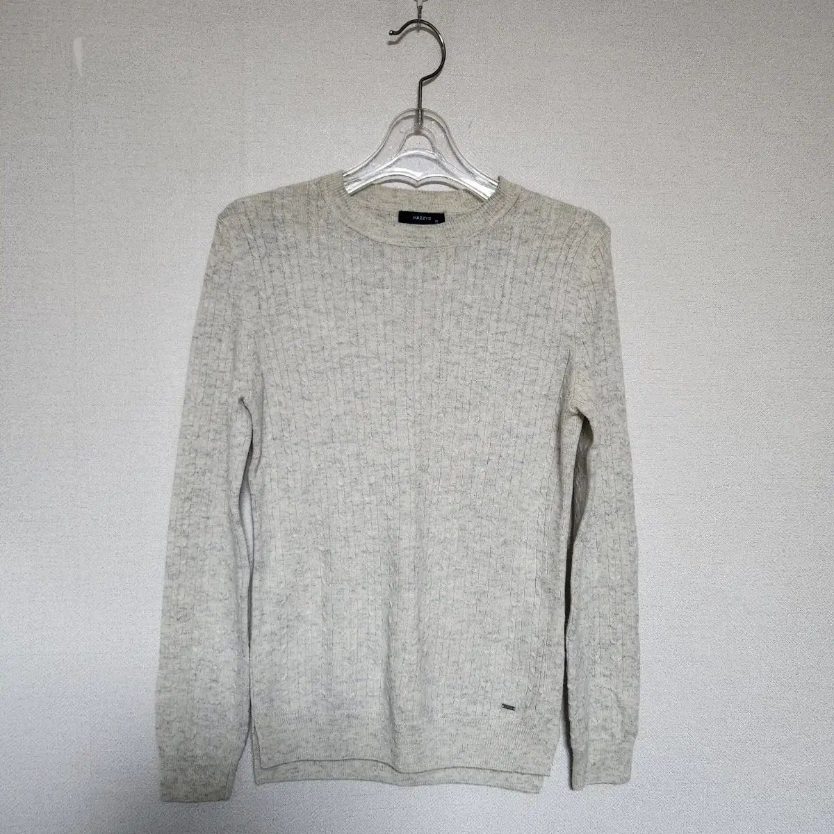 HAZZYS カシミア ケーブルニット 85