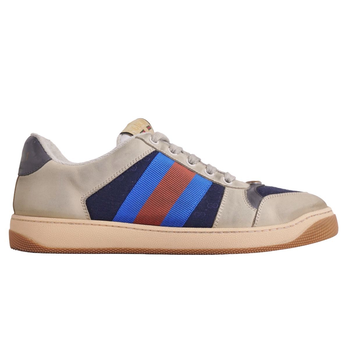 美品 グッチ GUCCI スニーカー スクリーナー GGキャンバス ローカット