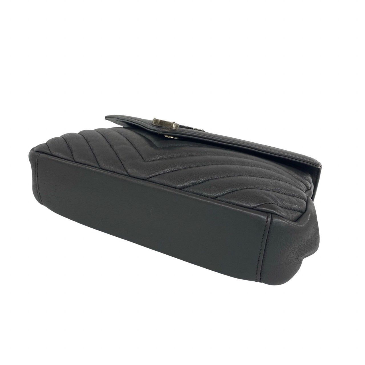 極 美品 SAINT LAURENT PARIS サンローランパリ カレッジ YSL ロゴ 