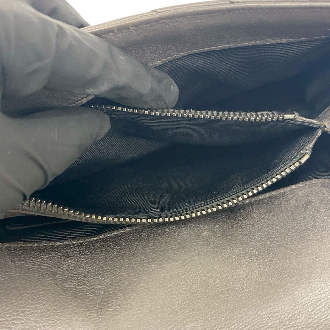 極 美品 SAINT LAURENT PARIS サンローランパリ カレッジ YSL ロゴ 