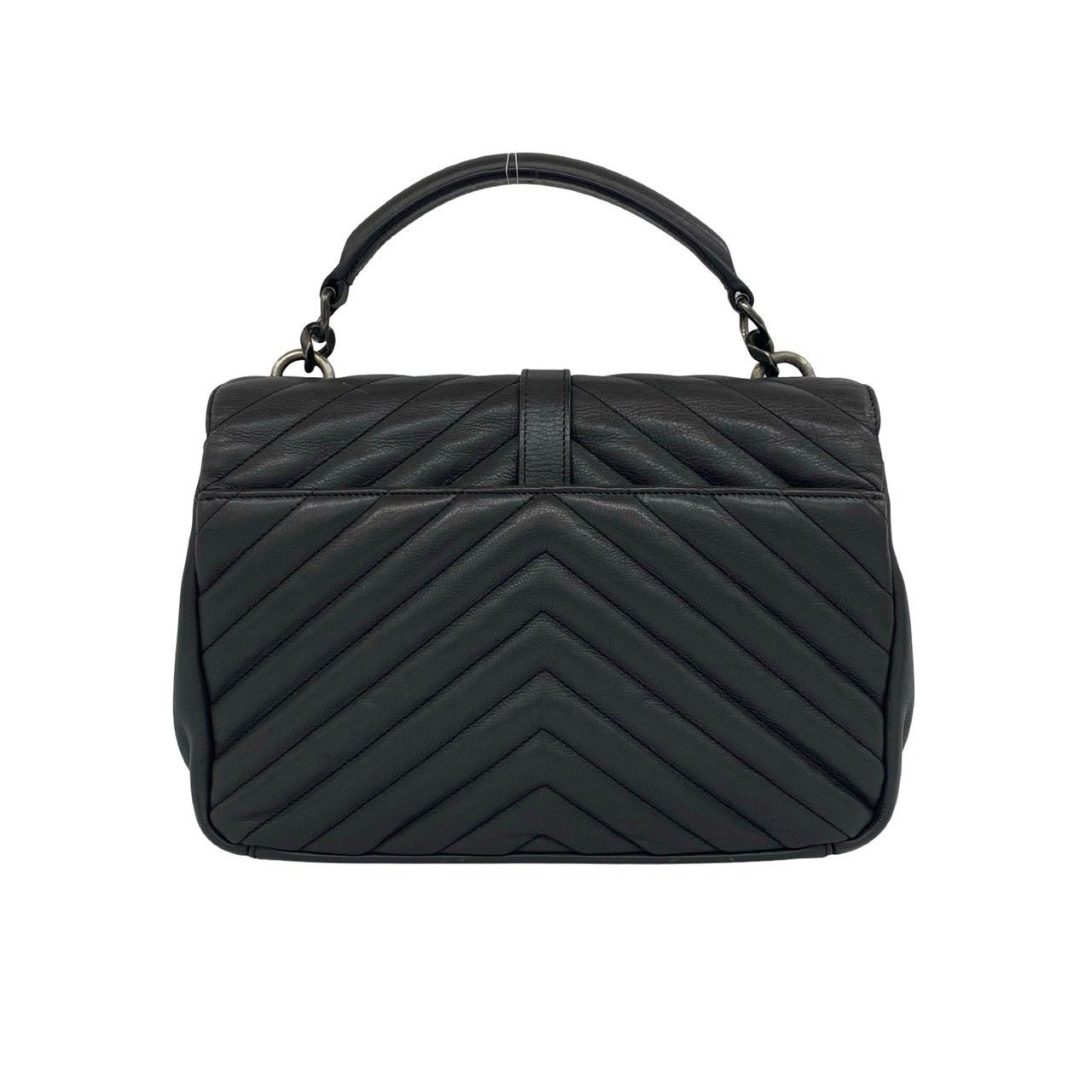 極 美品 SAINT LAURENT PARIS サンローランパリ カレッジ YSL ロゴ 