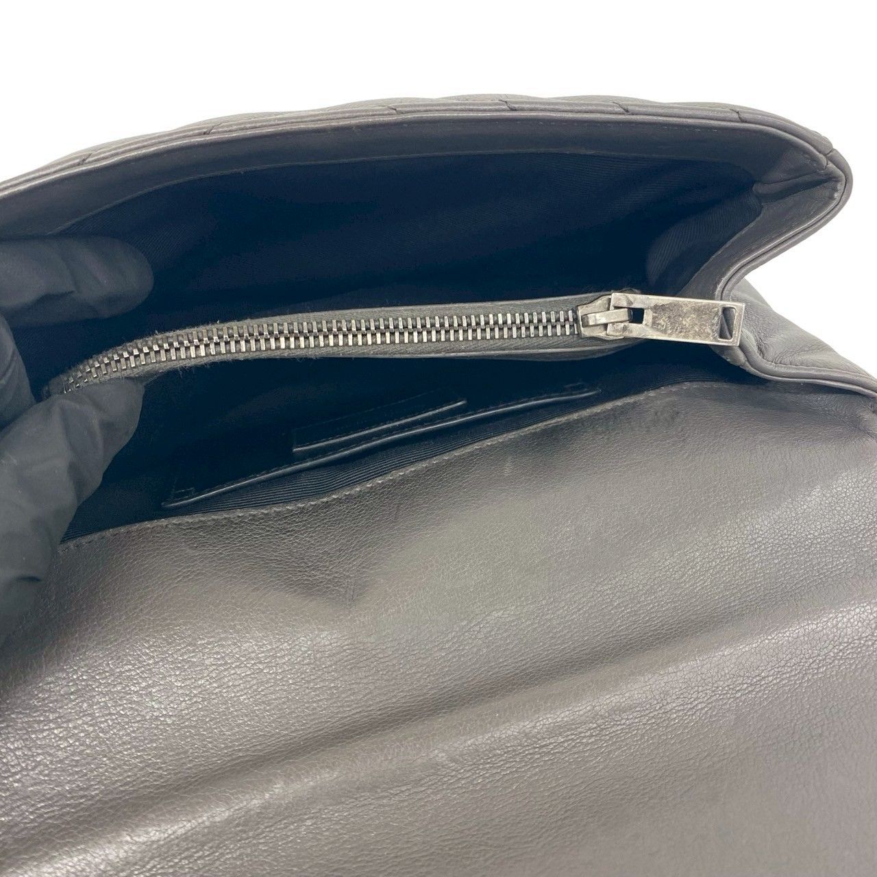 極 美品 SAINT LAURENT PARIS サンローランパリ カレッジ YSL ロゴ 