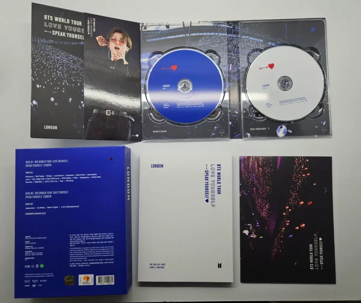 フルセット BTS SPEAK YOURSELF ロンドン DVD（ジミン ブックマーク