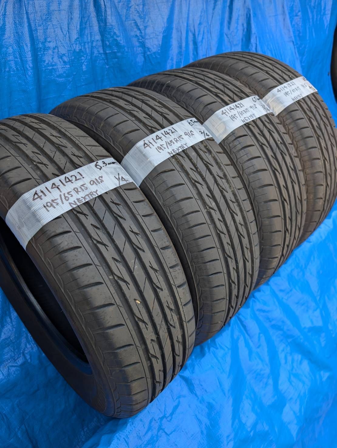 4114)195/65R15 91S BRIDGESTONE NEXTRY 2021年製 4本セット 中古品 4114)195/65R15 91S BRIDGESTONE NEXTRY 2021年製 4本セット 中古品