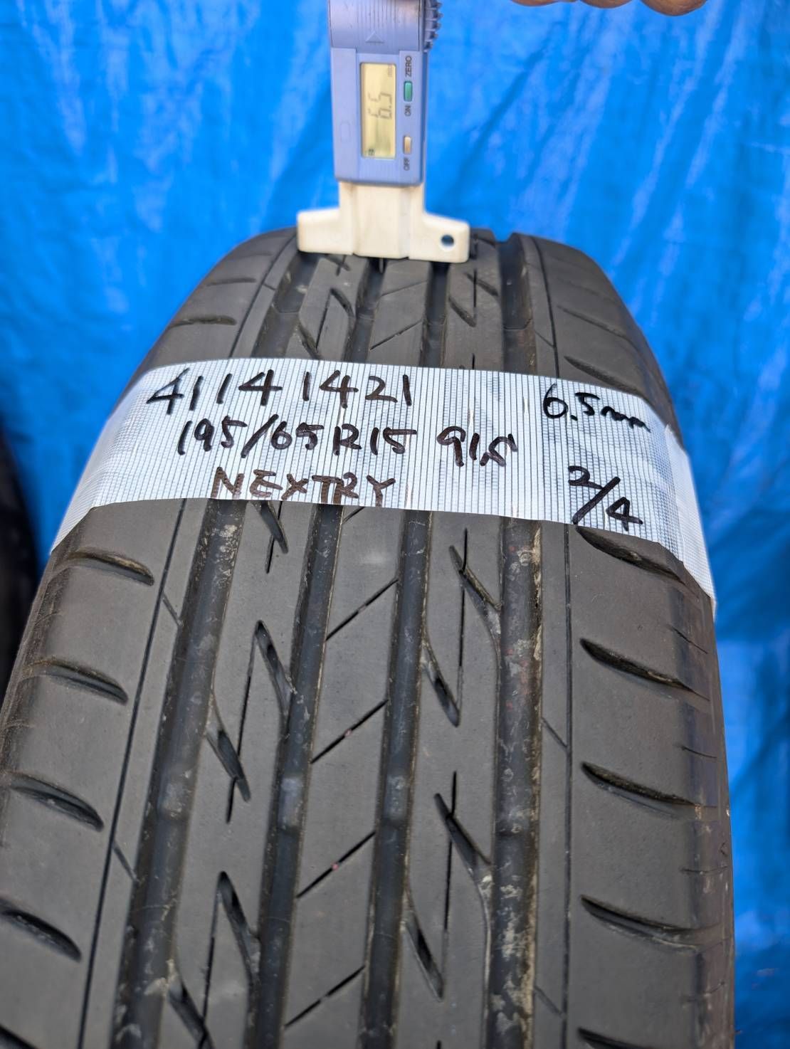 4114)195/65R15 91S BRIDGESTONE NEXTRY 2021年製 4本セット 中古品 4114)195/65R15 91S BRIDGESTONE NEXTRY 2021年製 4本セット 中古品