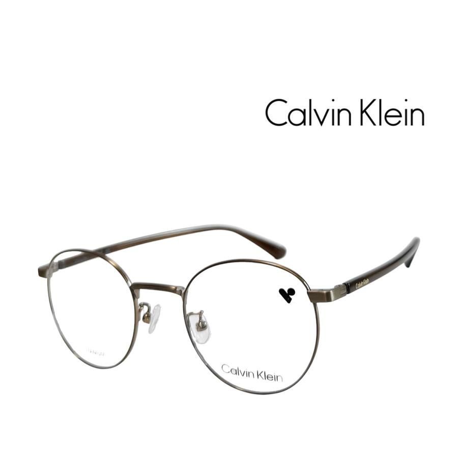 【Calvin Klein】　カルバンクライン　メガネフレーム　CK22129LB　719　アンティークゴールド　TITANUM製　国内正規品