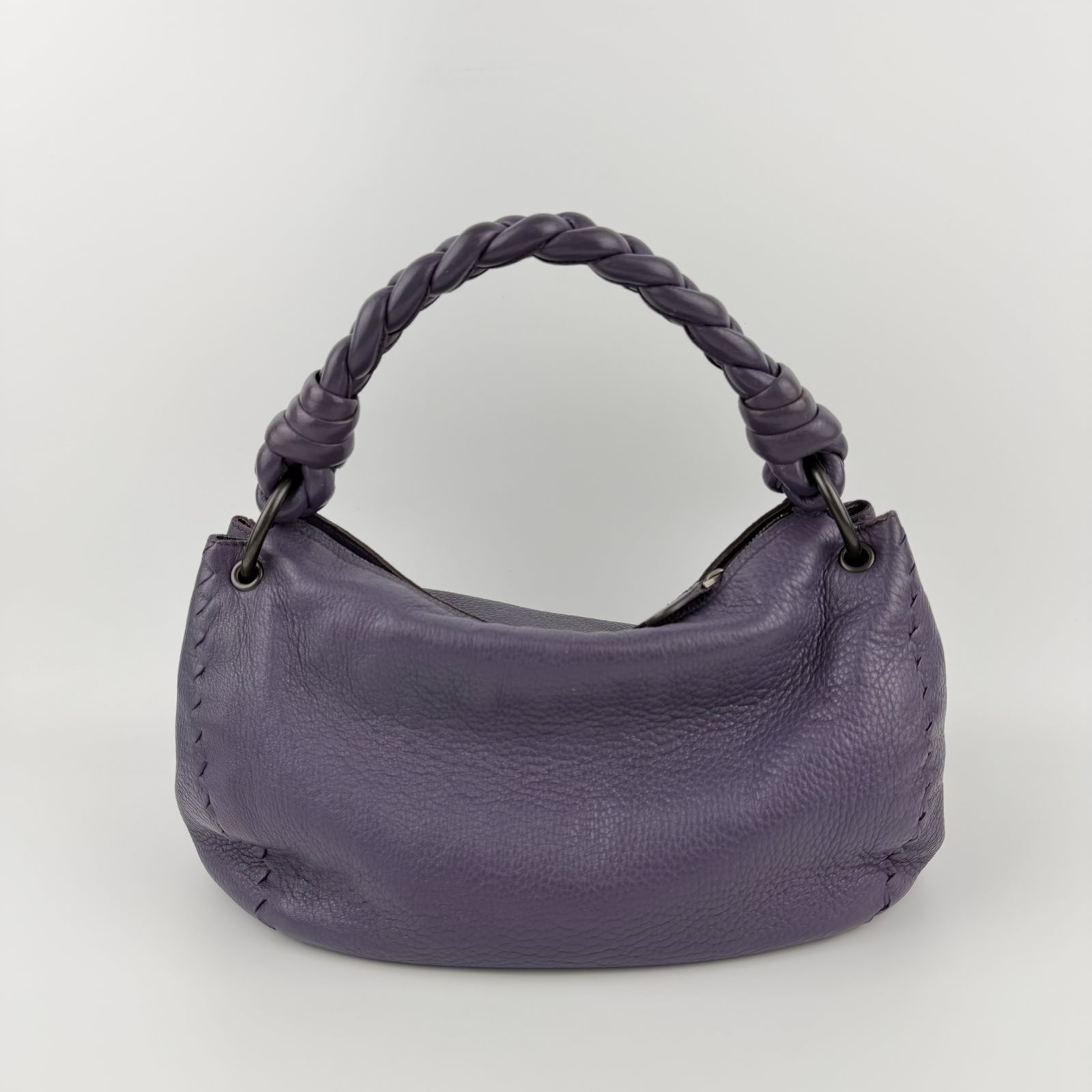 中古】Bottega Veneta ボッテガヴェネタ ハンドバッグ パープル レザー