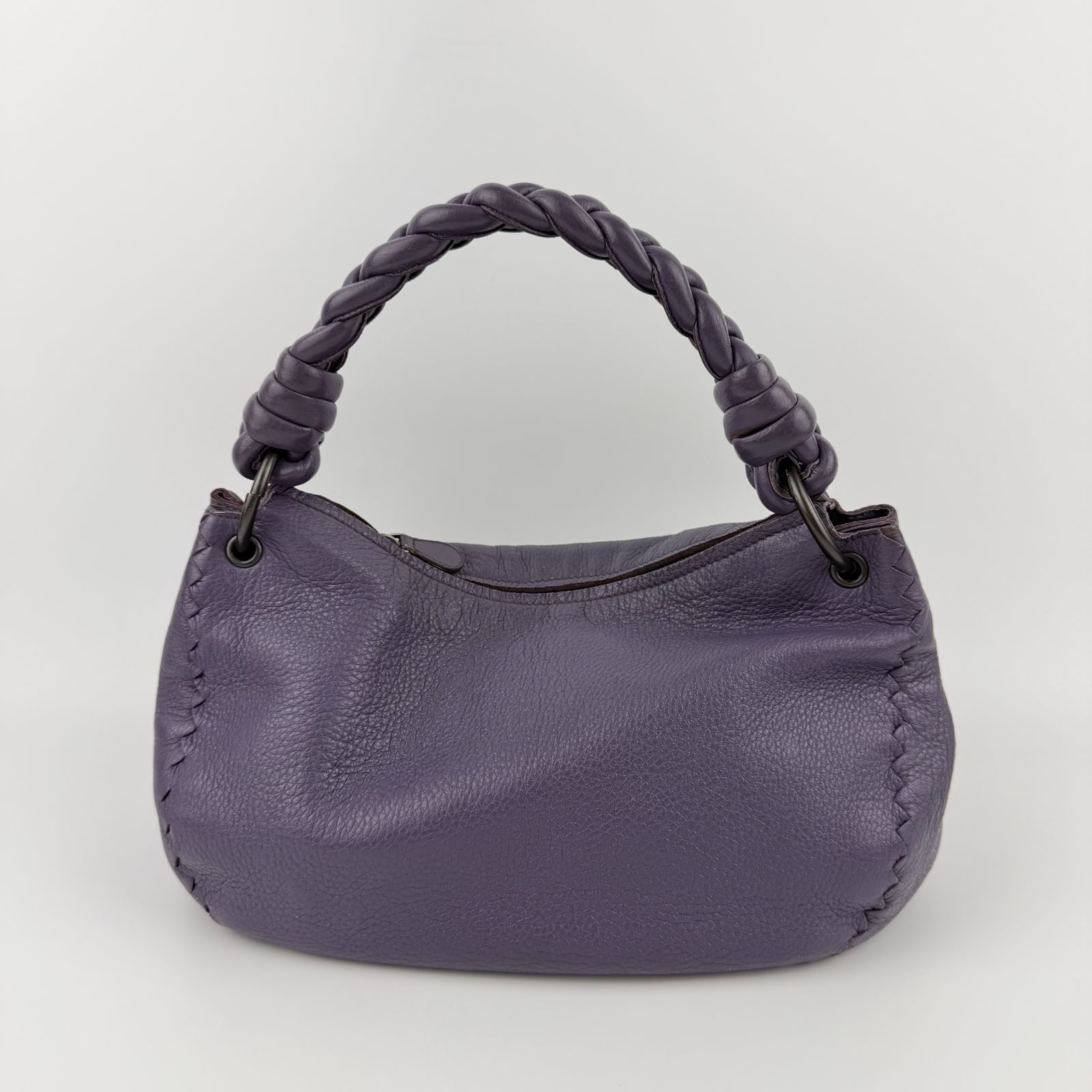 中古】Bottega Veneta ボッテガヴェネタ ハンドバッグ パープル レザー