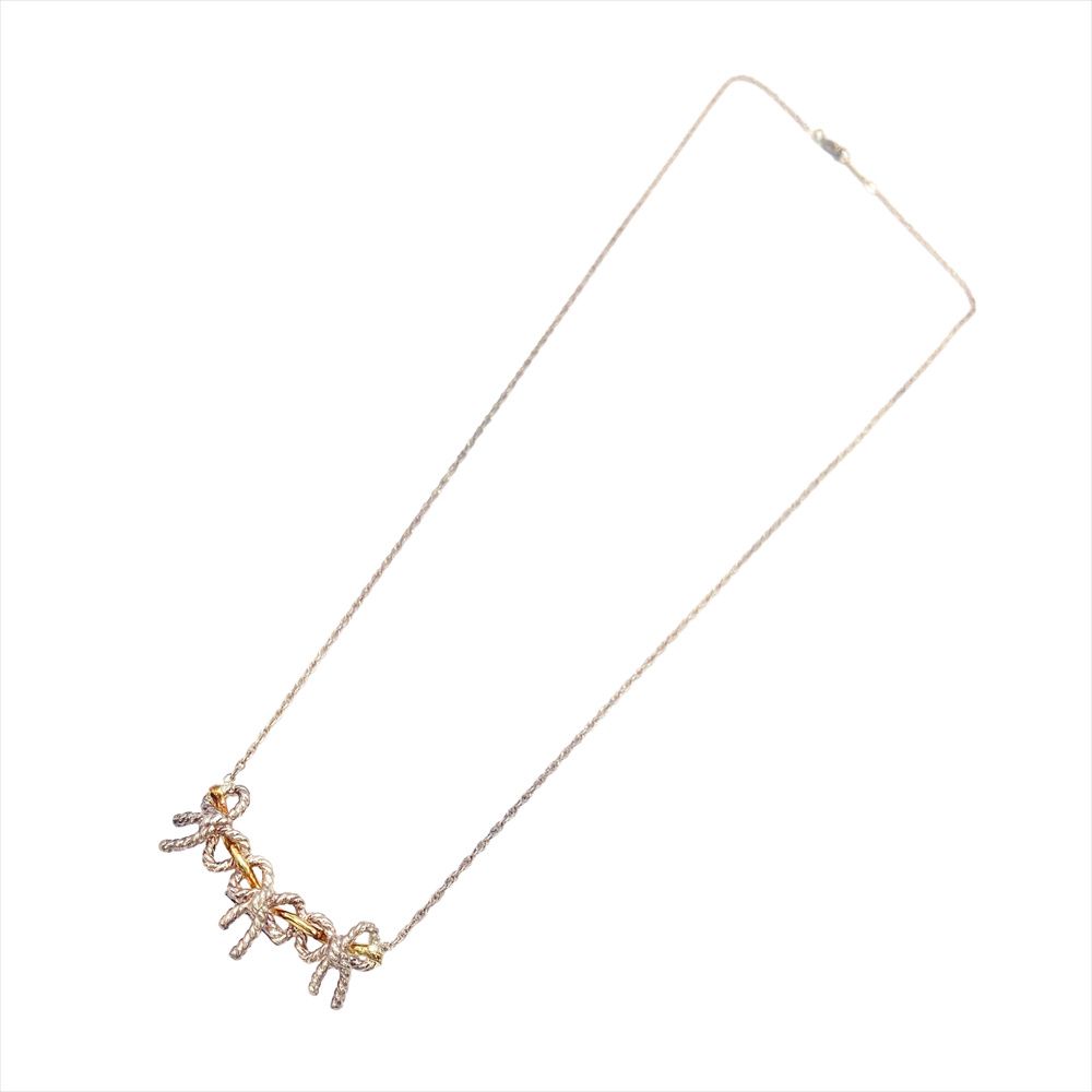 ティファニー Tiffany&Co. ツイスト トリプル リボン ネックレス SV925
