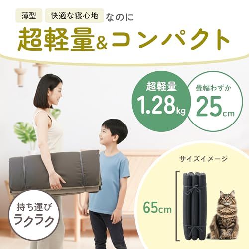 GOKUMIN ごろ寝マット 6つ折り お昼寝マット 大人 マットレス 長座布団 折りたたみごろ寝布団 おひるね コンパクト 休憩 車中泊マットレス 撥水加工 滑り止め付き 畳める ウレタン入り 体圧分散 6層構造 65×170cm go6- 0f35b429