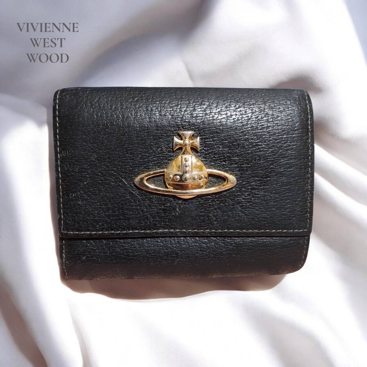 Vivienne Westwood ヴィヴィアンウエストウッド 三つ折り財布 ブラック