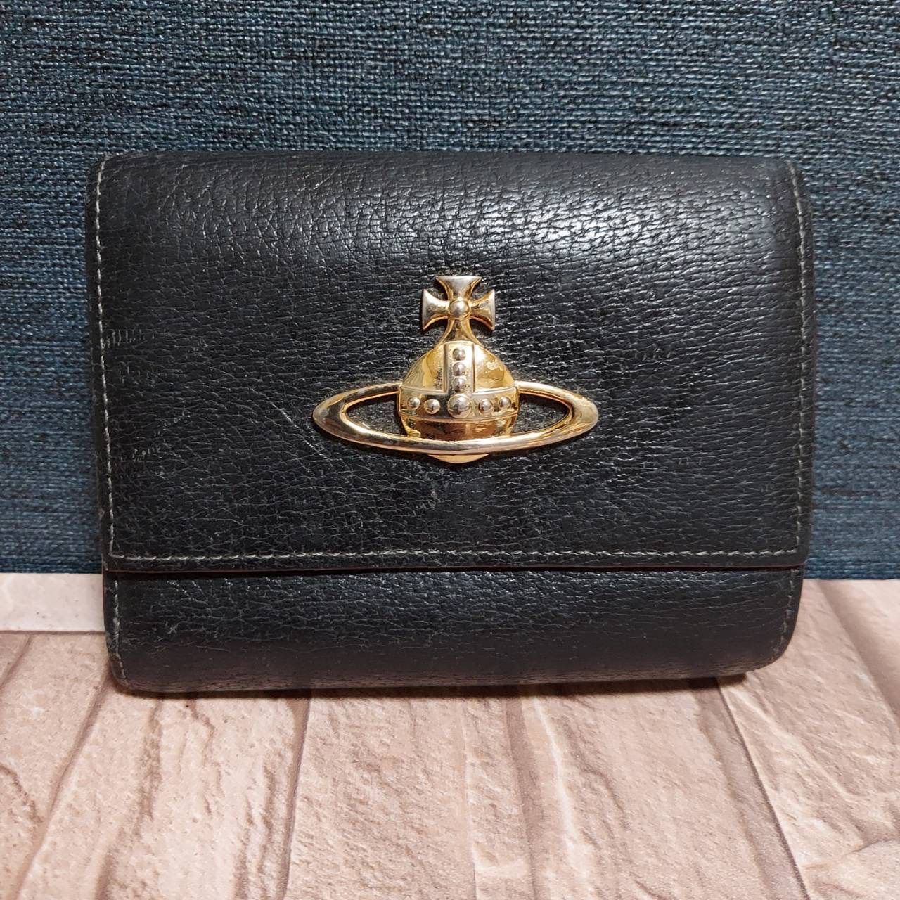 Vivienne Westwood ヴィヴィアンウエストウッド 三つ折り財布 ブラック