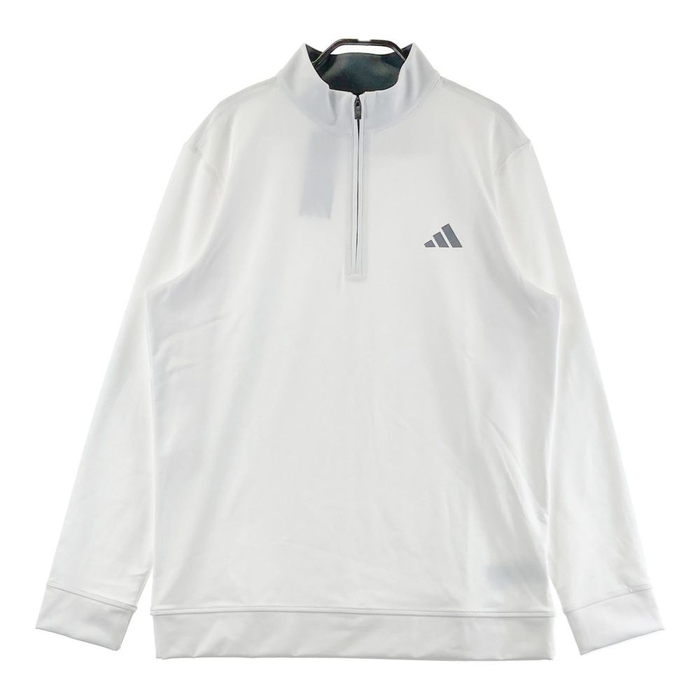 サイズ：L ADIDAS GOLF アディダスゴルフ 2025年モデル ハーフジップ長袖Tシャツ ホワイト系 [240101680884] ゴルフウェア メンズ ストスト