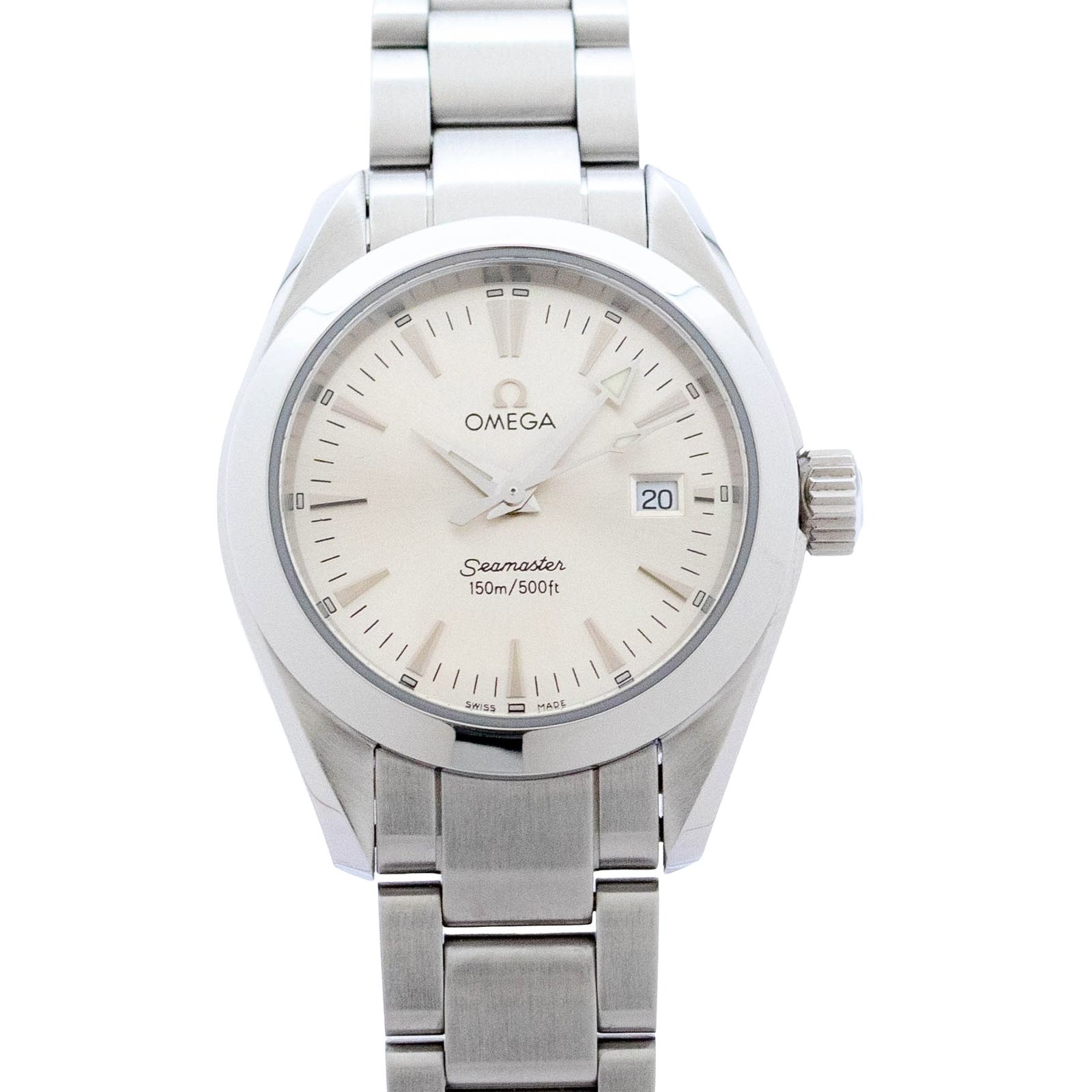 【箱・保証書付き】 オメガ OMEGA シーマスター アクアテラ 2577.30 OMEGA Seamaster Aqua Terra クォーツ 腕時計 レディース シルバー