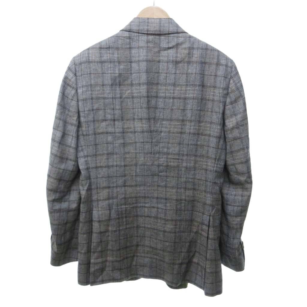 エトロ ETRO 美品 シルク リネン混 スーツ セットアップ チェック エトロ ETRO 美品 シルク リネン混 スーツ セットアップ チェック