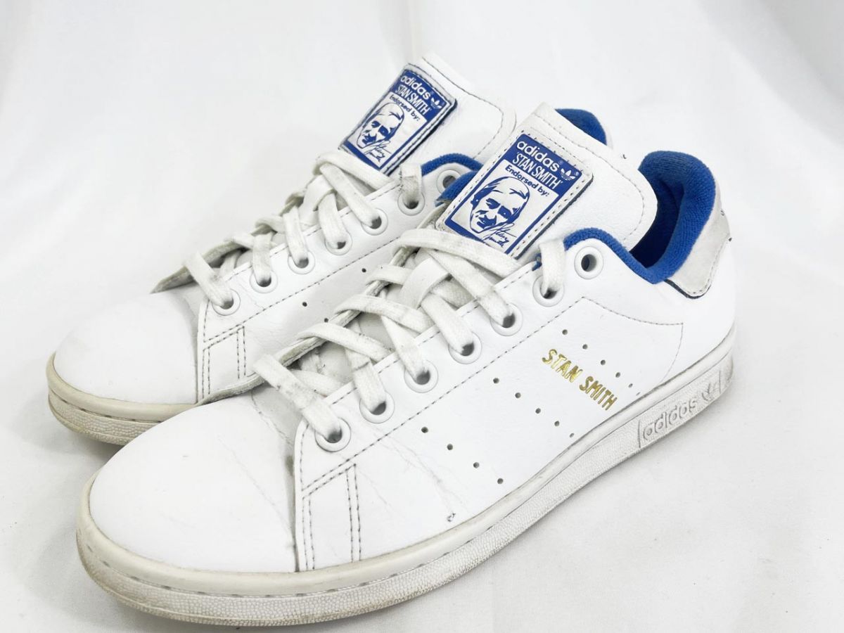 adidas originals アディダスオリジナルス スタンスミス GX4415 ローカット スニーカー size24.0/白・青 ■■◎レディース