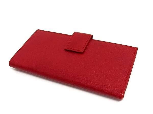 GUCCI グッチ 長財布 035 2031 2065 レッド系 レザー レディース W