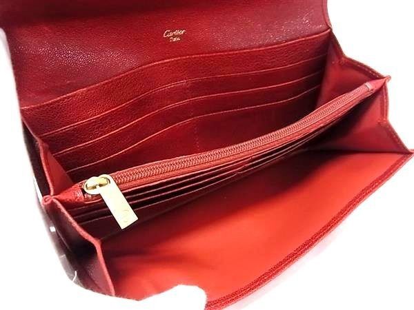 CARTIER カルティエ 長財布 ラブコレクション レッド系 レザー