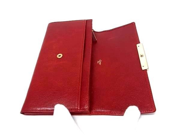 CARTIER カルティエ 長財布 ラブコレクション レッド系 レザー