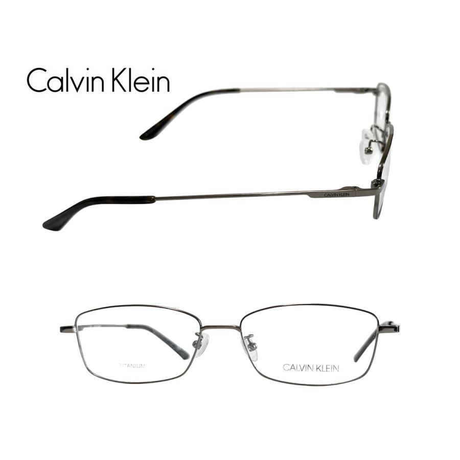 【Calvin Klein】　カルバンクライン　メガネフレーム　CK21114A　008　ライトグレー　TITANUM製　国内正規品