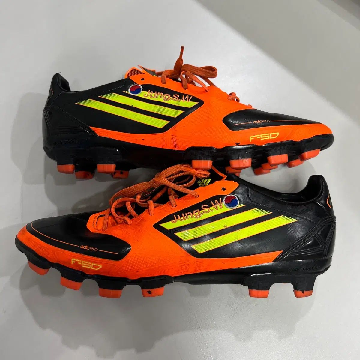 正規品/265 アディダス アディゼロ F50 HG 黒紫 サッカーシューズ