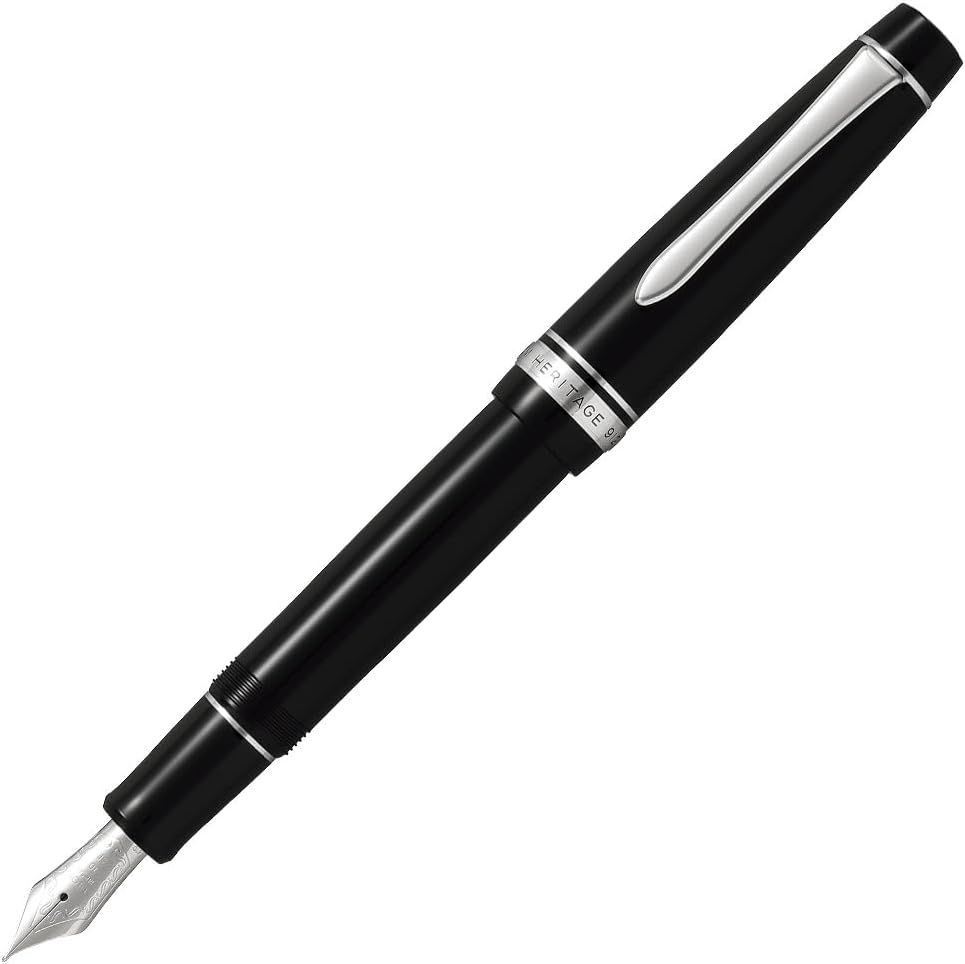 PILOT 万年筆 カスタム ヘリテイジ912 ソフト・ファイン SF(ソフト調の細字） ブラック FKVH2MRBSF パイロット