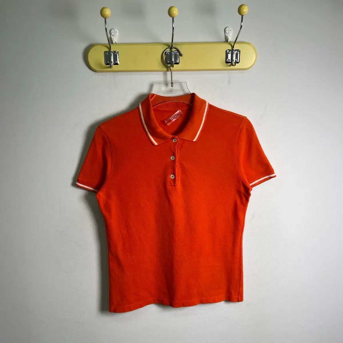 PRADA プラダ オレンジ 半袖 ポロシャツ M 12,283円