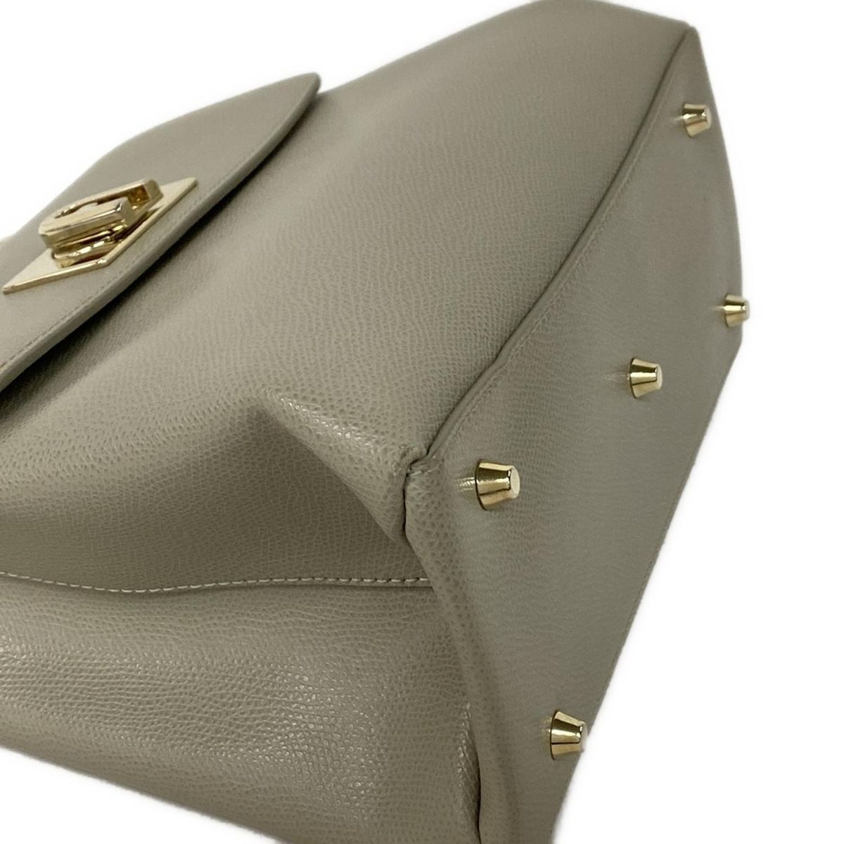 FURLA(フルラ) ハンドバッグ 1927 グレーベージュ レザー - メルカリ