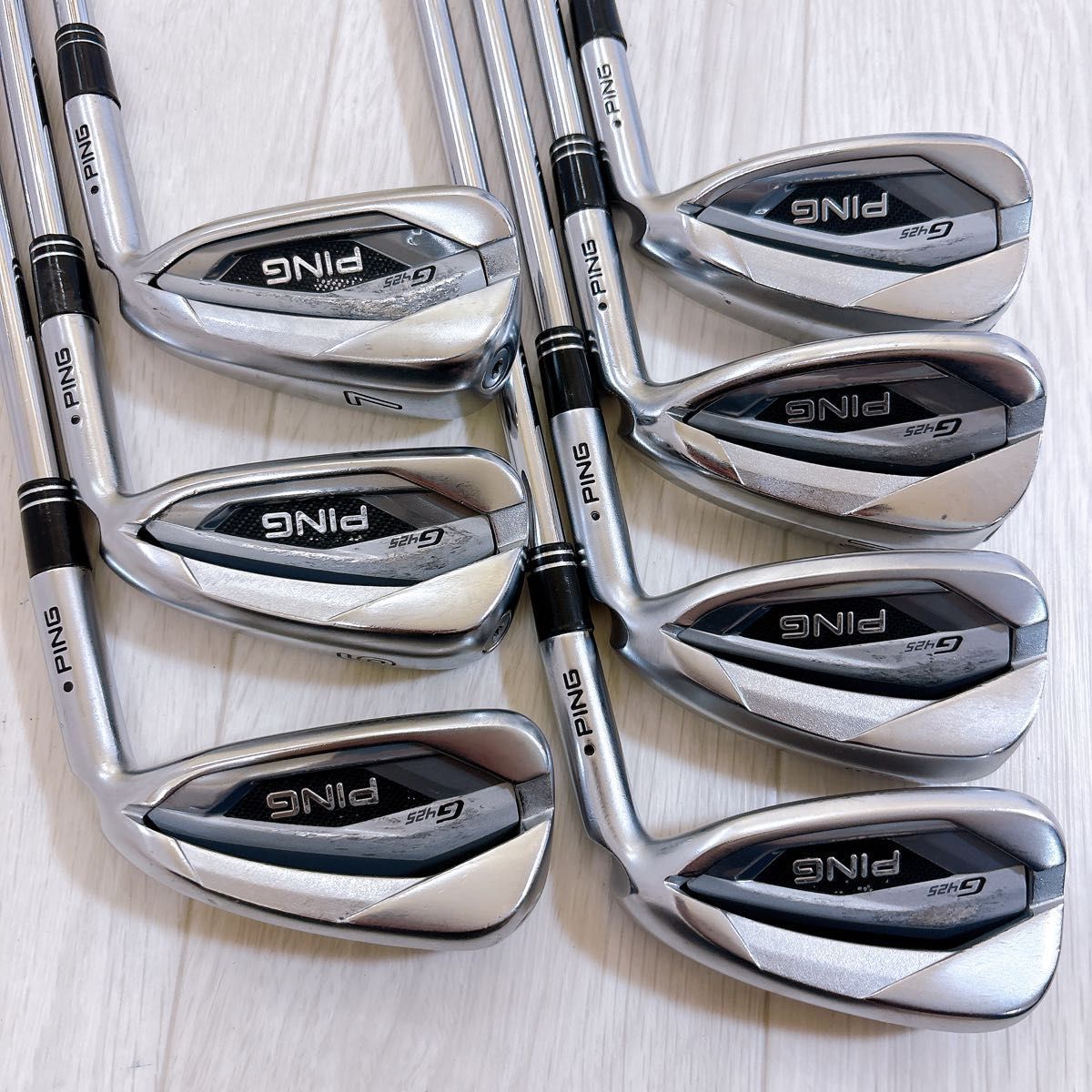 PING G425 アイアンセット 9本セット PING G425 ピン メンズアイアンセット 7本 右利き S 黒ドット N.S.PRO