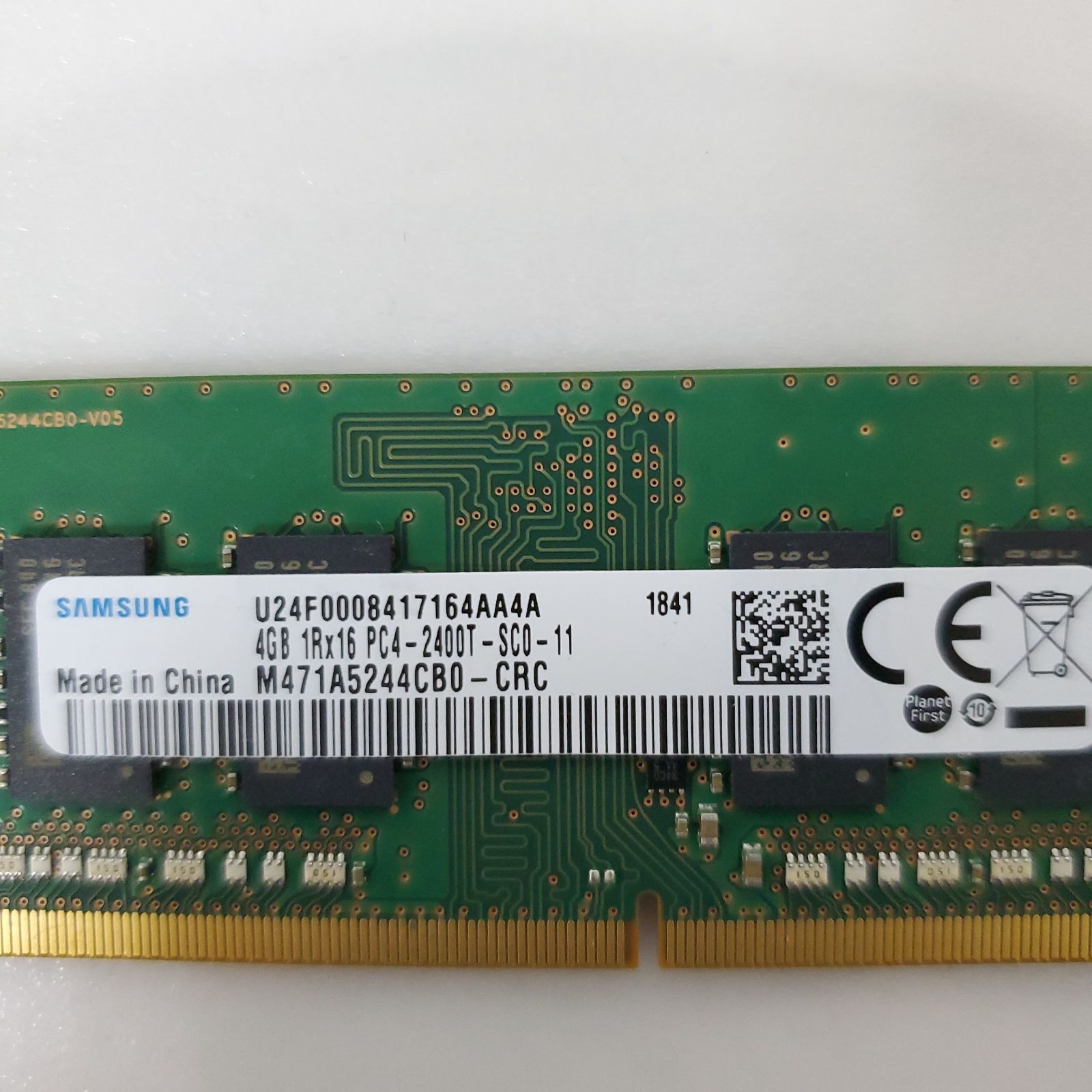 SAMSUNG ノートPC用DDR4-2400 (PC4-19200) 合計メモリ8GB（4GB×2）4GB