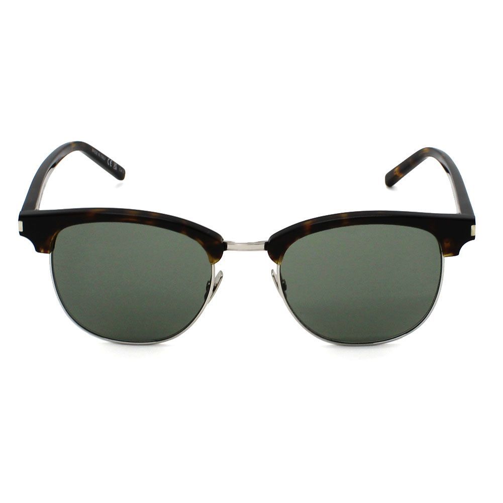 サンローラン SAINT LAURENT SL108 015 サングラス ノーズパット UVカット 紫外線カット メンズ レディース グリーン ハバナ シルバー
