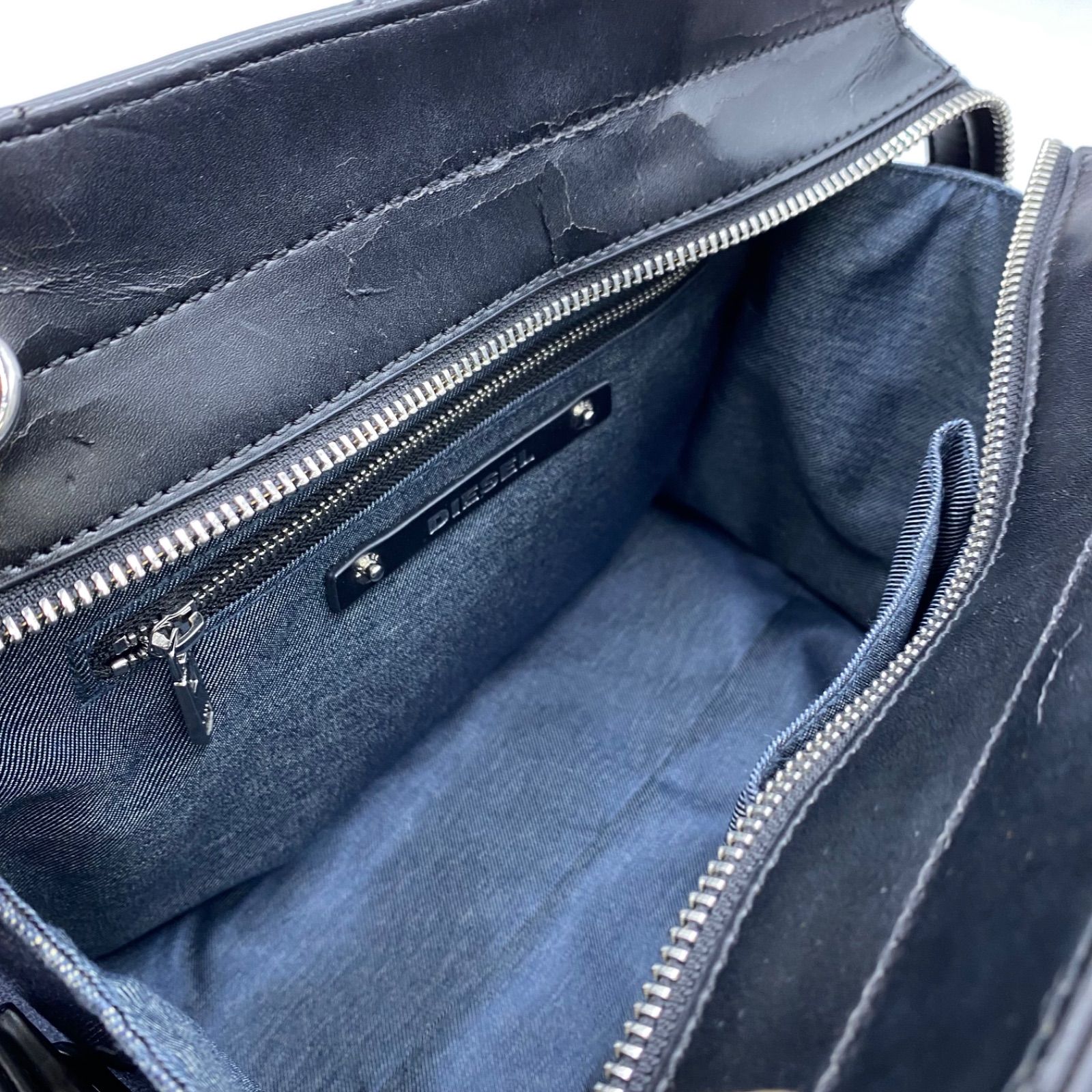 DIESEL ディーゼル デニム ショルダーバッグ ハンドバッグ トート