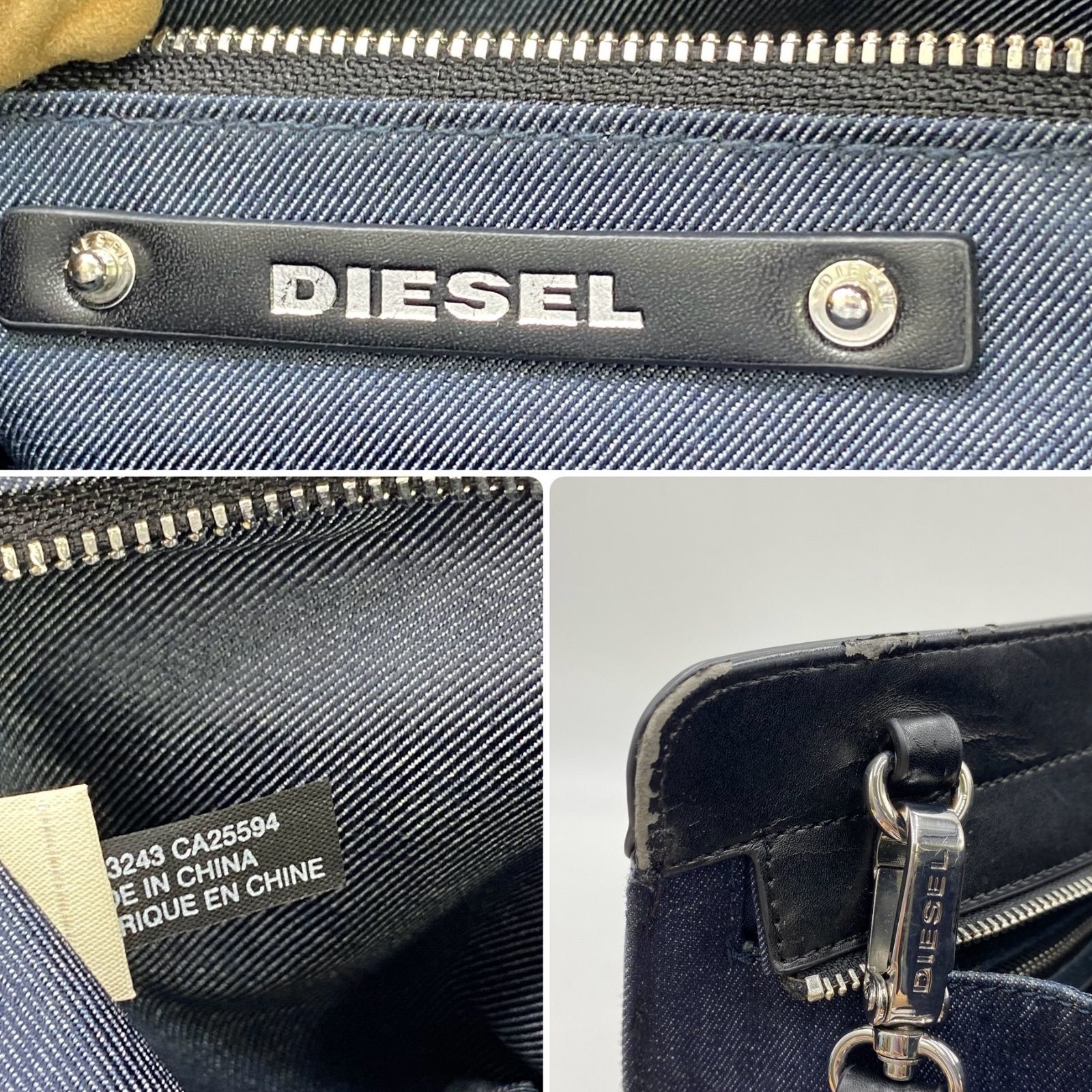 DIESEL ディーゼル デニム ショルダーバッグ ハンドバッグ トート