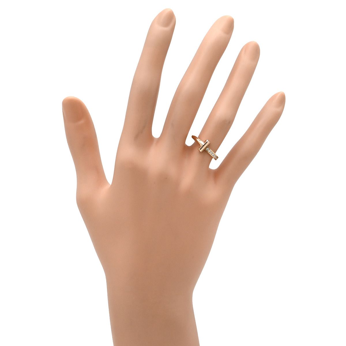 ティファニー Tiffany & Co リング 指輪 T ワン ナロー ダイヤ ローズ