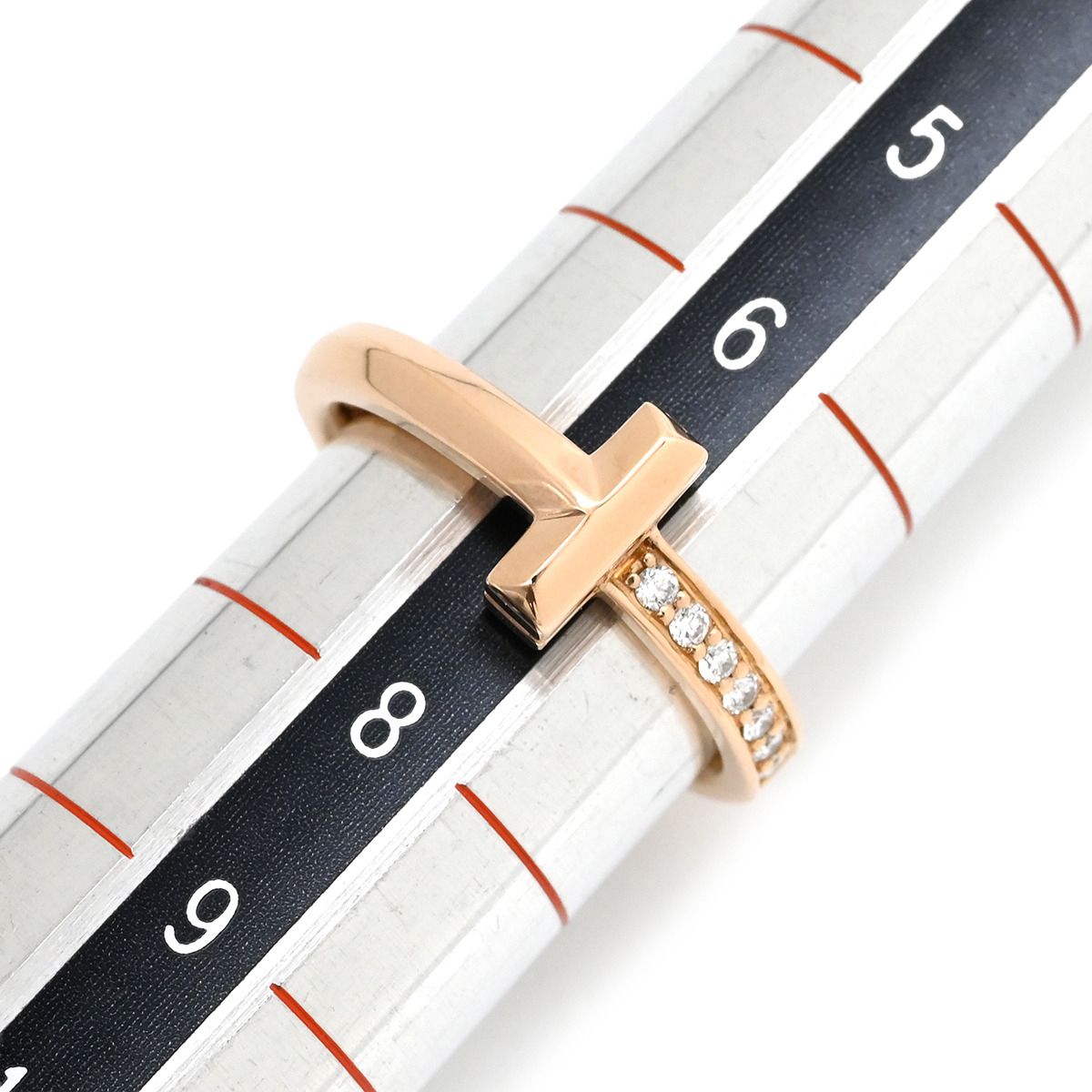 ティファニー Tiffany & Co リング 指輪 T ワン ナロー ダイヤ ローズ