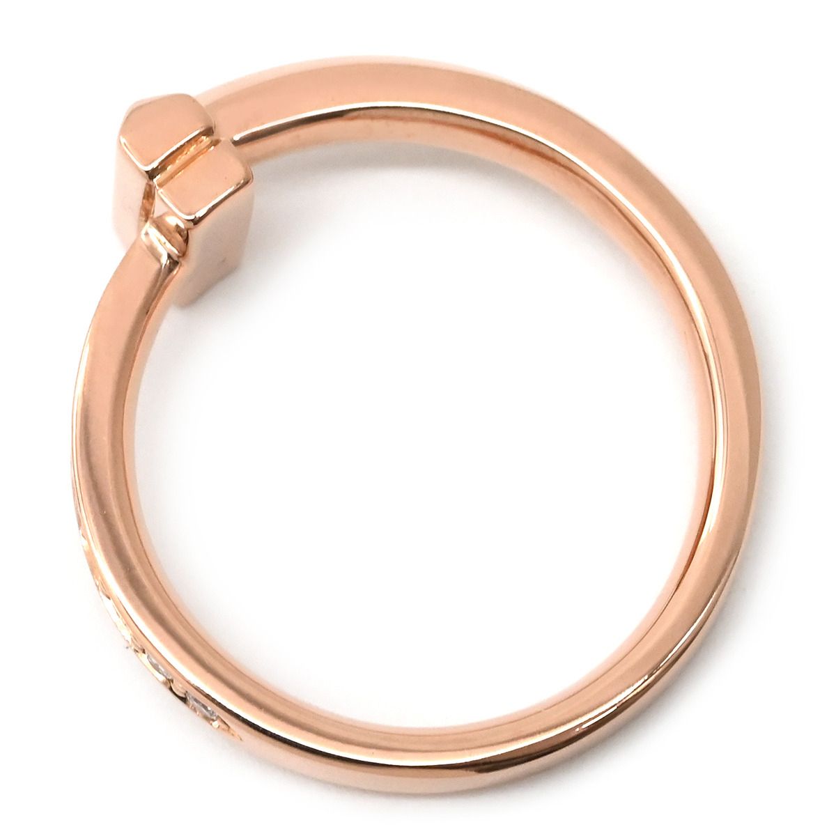 ティファニー Tiffany & Co リング 指輪 T ワン ナロー ダイヤ ローズ