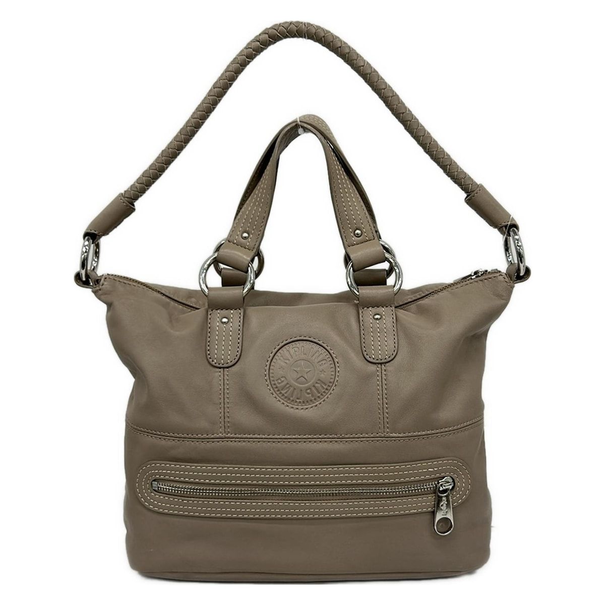 Kipling(キプリング) ショルダーバッグ - ベージュ 2way レザー - メルカリ