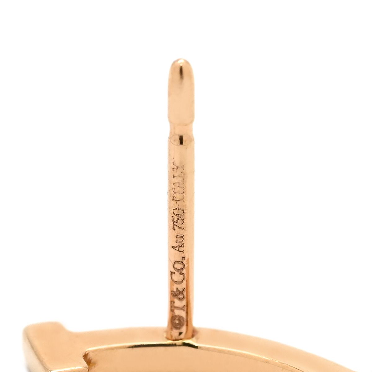 ティファニー Tiffany & Co ピアス Tスマイル ミニ ダイヤ ローズ