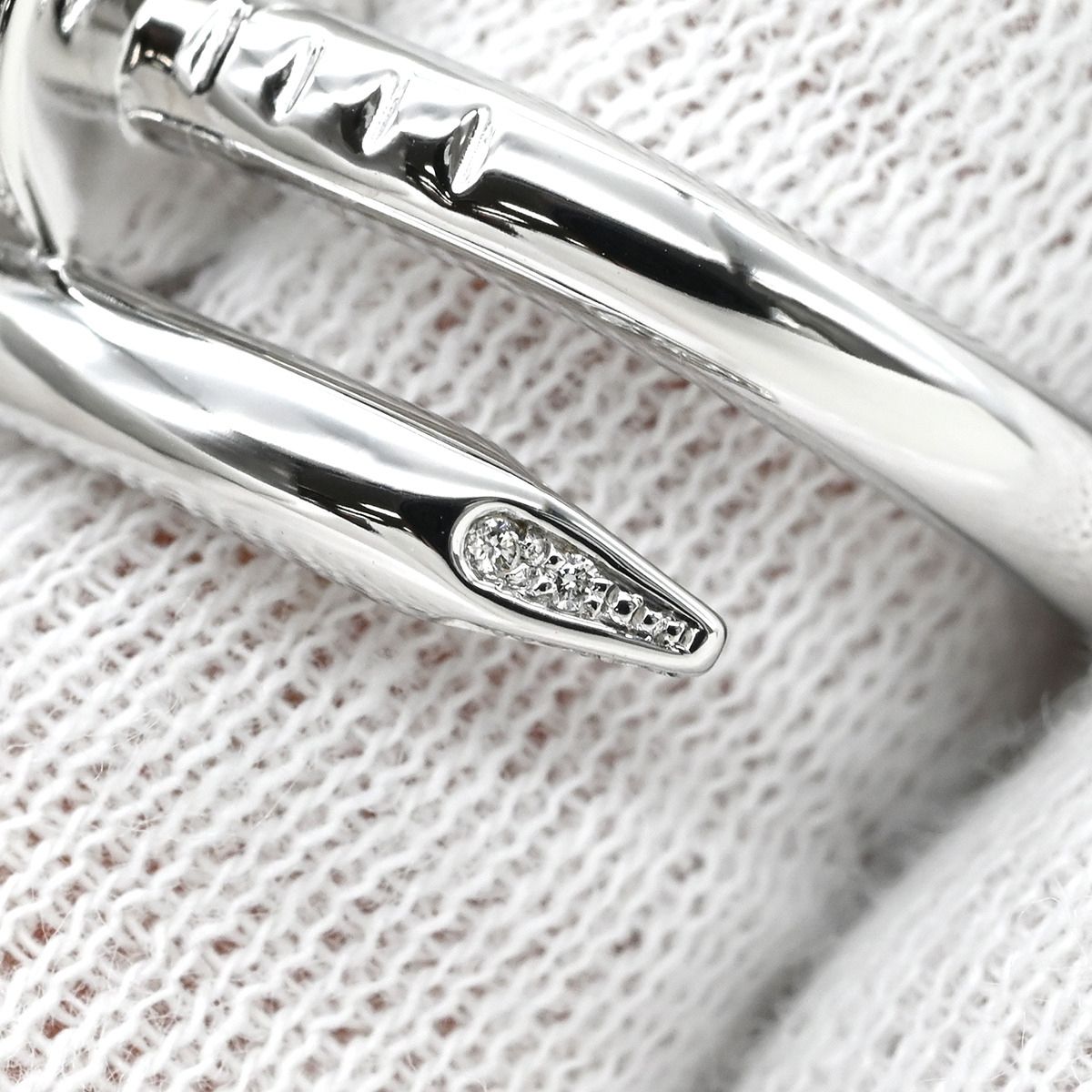 カルティエ Cartier リング 指輪 ジュストアンクル ダイヤ ホワイト 