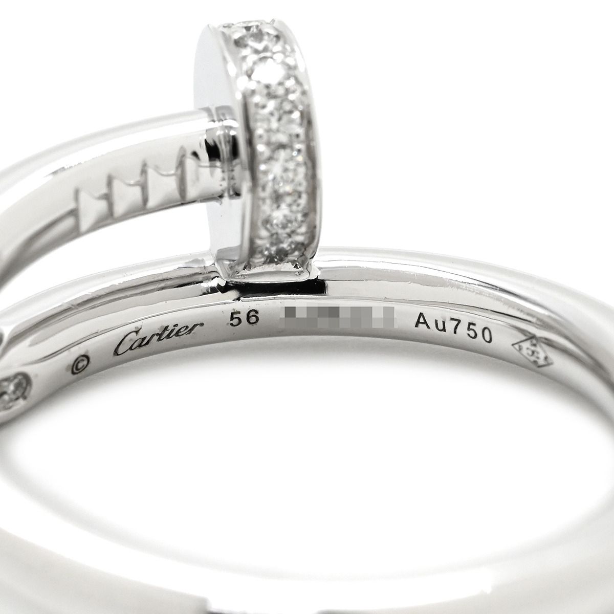 カルティエ Cartier リング 指輪 ジュストアンクル ダイヤ ホワイト 