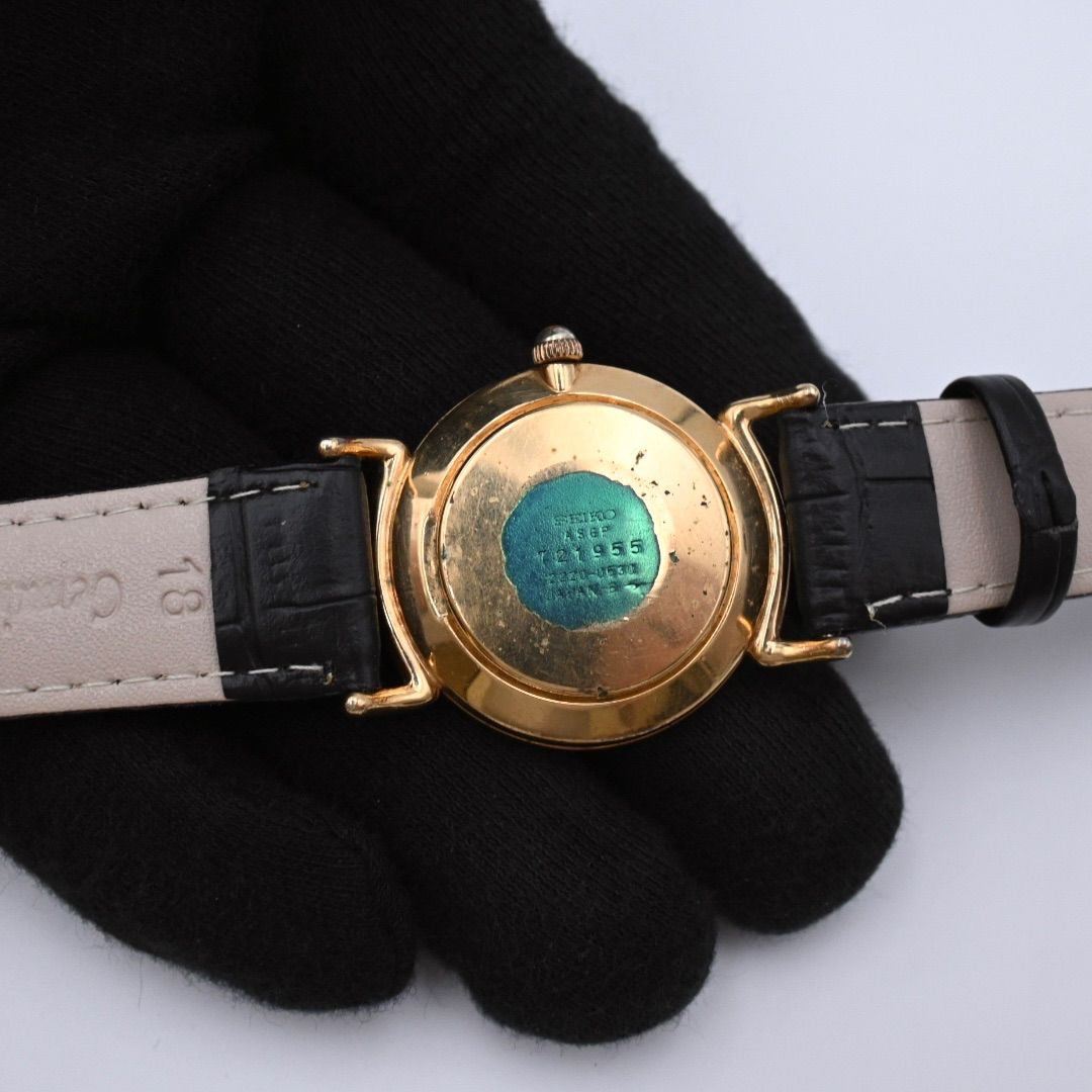 稼働品】SEIKO セイコー 手巻き 2220-0530 シャリオ ラウンド ローマン
