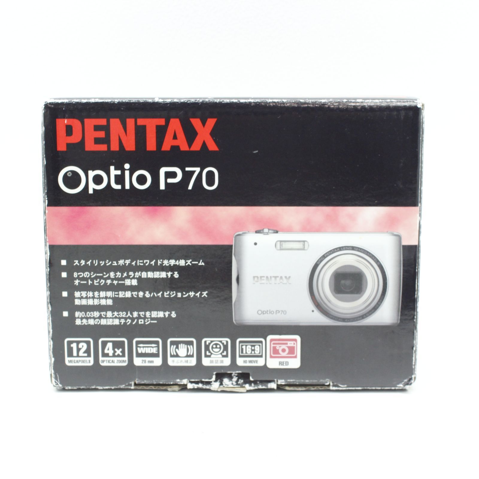 PENTAX Optio P70 レッド 本体　美品元箱有りお値下げ PENTAX Optio P70 レッド - メルカリ