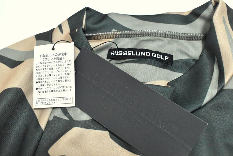 定価2万3100円】新品 ラッセルノ ゴルフ カモフラ モックネックシャツ