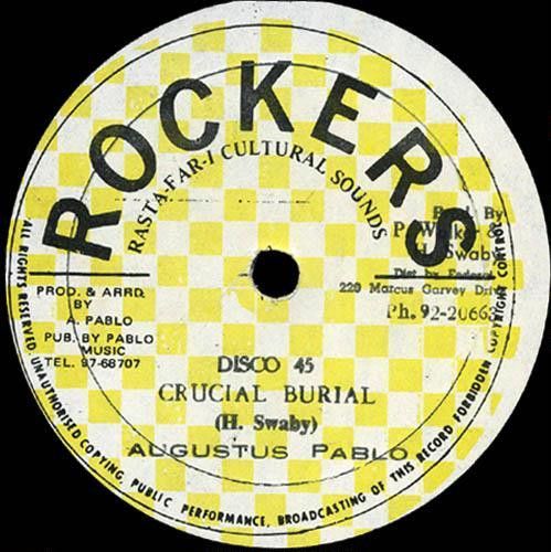 12” Augustus Pablo Crucial Burial / Sounds Of Redemption Dub AP1023 Rockers /00250