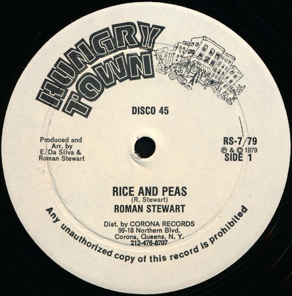 12” Roman Stewart Rice And Peas RS779 Hungry Town /00250