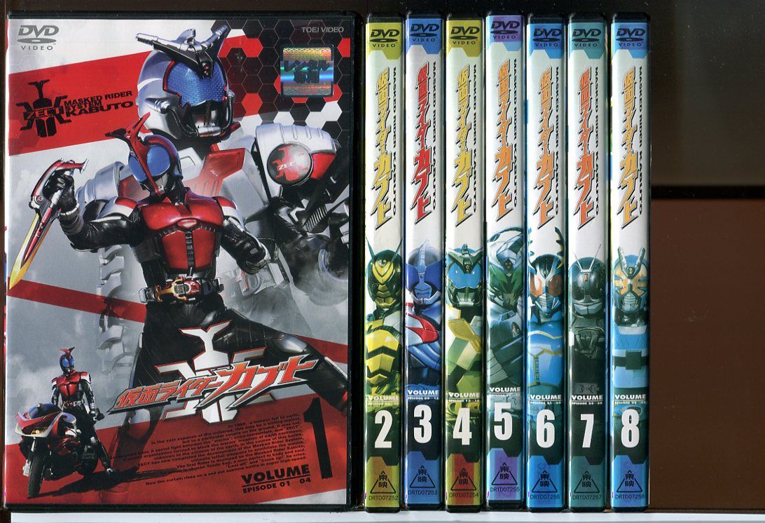 仮面ライダーカブト 全12巻＋劇場版 計13巻セット/DVD 中古 レンタル