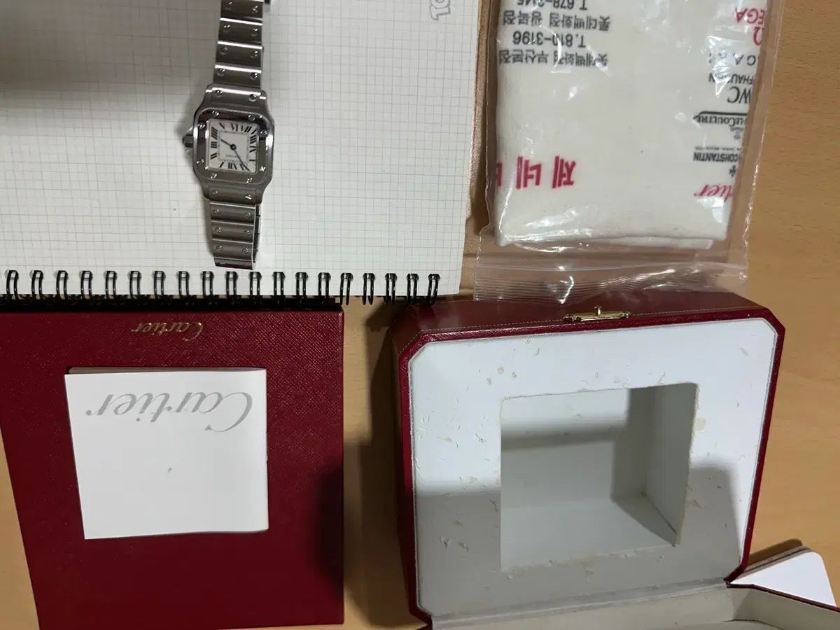 直接取引 400 カルティエ サントス スモール クォーツ フルセット
